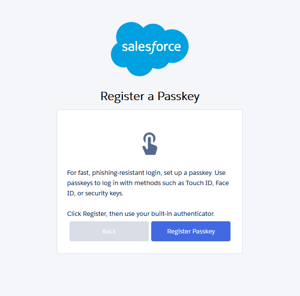 register passkey